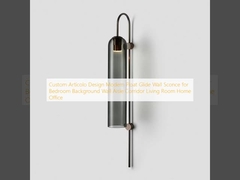 Custom Articolo Design Modern Float Glide Wall Sconce for Bedroom Background Wall Aisle Corridor Living Room Home Office