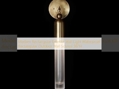 Modern Rectangular Exterior Wall Light Waterproof Rectangular Outdoor Wall Sconce 36''H