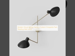Modern Novel Design Factory Custom Cinquanta Twin Reading Wall Lamp