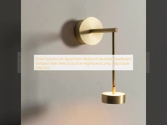 Hotel Guestroom Apartment Bedroom Bedside Headboard Softspot Wall Vertical Sconce Nightstand Lamp Adjustable Direction