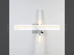 Nordic LED Agnes Sconce Gold Color Indoor Decorative Wall Lamp