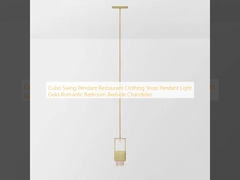 Cubo Swing Pendant Restaurant Clothing Shop Pendant Light Gold Romantic Bedroom Bedside Chandelier