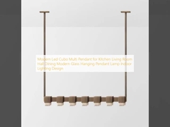 Modern Led Cubo Multi Pendant for Kitchen Living Room Hall Dining Modern Glass Hanging Pendant Lamp Indoor Lighting Design