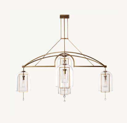 60" 5 Light Pendant Chandelier Dimmable 5 Light Ceiling Light For Master Room