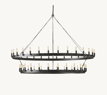 خرید چراغ سقف قدیمی سیاه 63 اینچی دو طبقه 270 وات تولید آنلاین