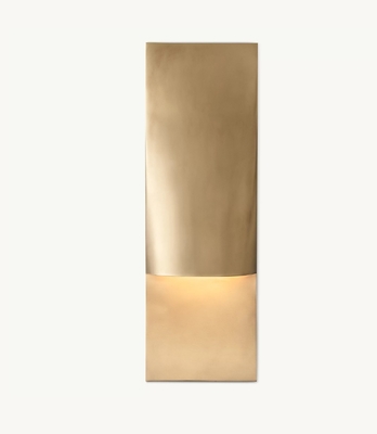 Vertical Brass Wall Sconce Modern Waterproof Outdoor Wall Lamp 100V - 277V