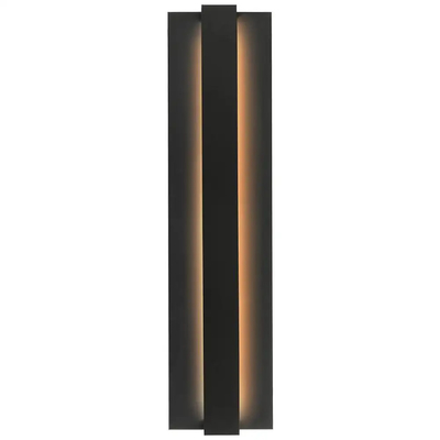 Customized Outdoor Wall Light 100V - 277V Black Linear Wall Sconce 24''