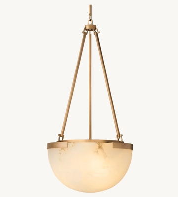31"H Alabaster Pendant Light 100V - 277V Pendant Light For Island