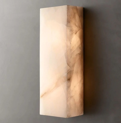 100V - 277V Alabaster Light Sconce 10W Marble Wall Lamp Customized