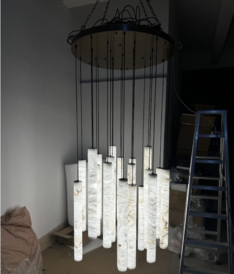 168W Staircase Lighting Chandelier 3000K 4000K 6000K Luxury Staircase Chandelier