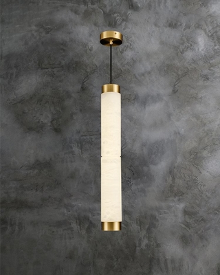 Alabaster Bedside Ceiling Lights 80*500mm Bedside Pendant Lights 10W