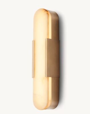 kupować 20'H Alabaster Wall Sconce Oval Melange Wydłużony Wall Sconce Luxury produkcja online