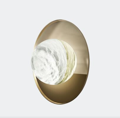 kopen Op maat gemaakte Alabaster Wand Sconce 3000K 6000K 4000K Ronde schijf Wandlicht online vervaardiging