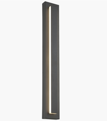 Modern Rectangular Exterior Wall Light Waterproof Rectangular Outdoor Wall Sconce 36''H