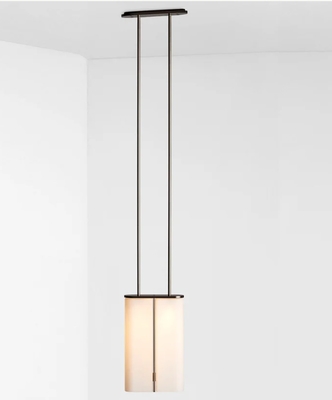 Dimmable Slim LED Pendant Light Indoor Frosted Glass Pendant Light Customized
