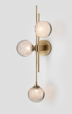Trilogy Vertical Wall Sconce with glass balls Articolo Studios Wall Light