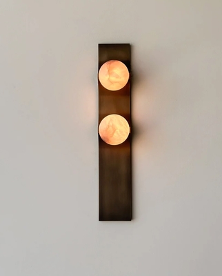 Allied Maker Bridge Sconce Modern Alabaster Long Wall Light 18''H