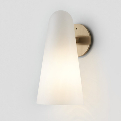 comprare ARTICOLO Disegno Conico di rame Corridoio di vetro Domi Parete Sconce Oro Lampada da parete Soggiorno Camera da letto Lampada da letto online manufacture