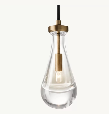 kaufen Messing Raindrop Anhängerlampe für Küche Schlafzimmer Seite Anhängerlampe online manufacture