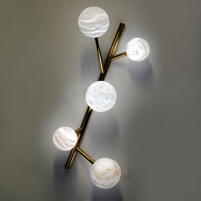 Mua Đèn tường bằng đồng thau LED chao đá Alabaster 450mm x 1000mm Bảo hành 3 năm sản xuất trực tuyến