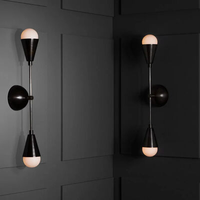 comprar Arandela de parede de latão LED 110V-240V Acabamento Bronze 630mm Altura Fabricação em linha