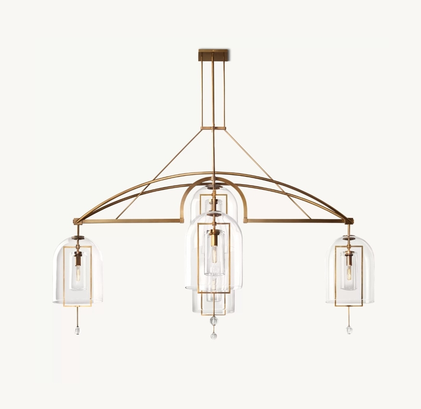 60" 5 Light Pendant Chandelier Dimmable 5 Light Ceiling Light For Master Room