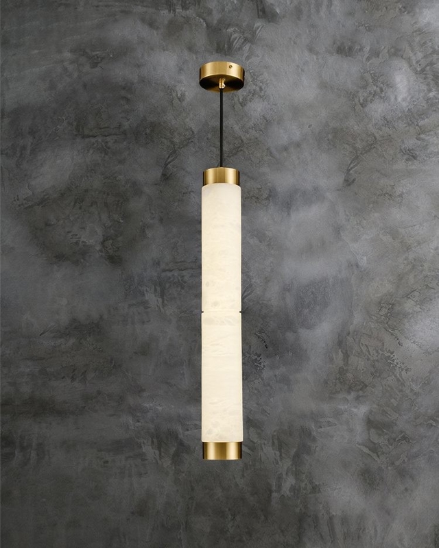 Alabaster Bedside Ceiling Lights 80*500mm Bedside Pendant Lights 10W