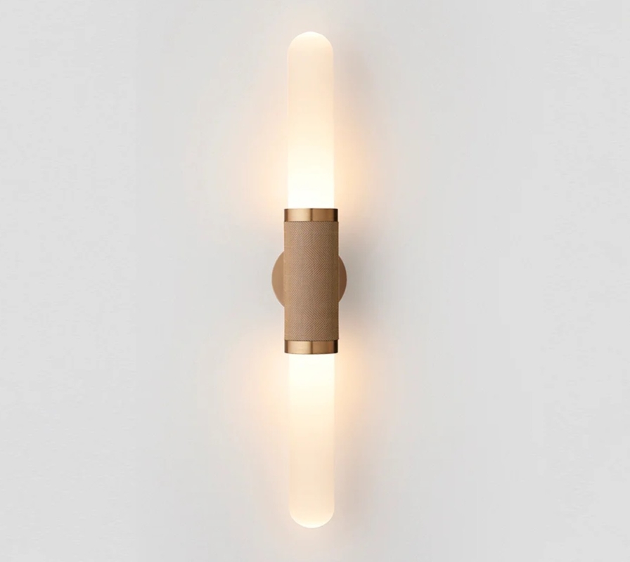 Slim Brass Wall Sconce Dimmable Bedroom Wall Light Customized