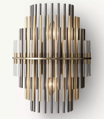 Restoration Hardware Emile Sconce Black And Golden Rod Mixed