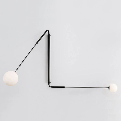 Industrial Wind Retro Wall Lamp Long Rod Rocker Arm Reading Flutter Three Swing Arm Wall Sconce
