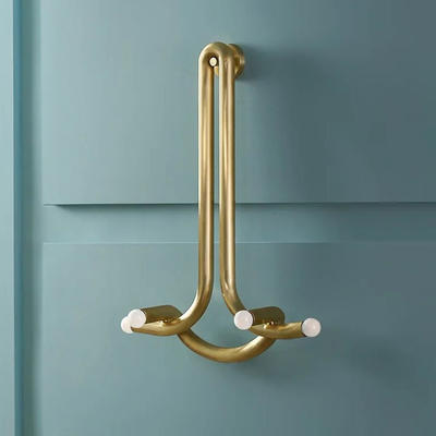Classic Vintage European Branches Modern Led Antique Brass Luxury God Sconce Indoor Living Room Kitchen Hotel for Wall Lamp